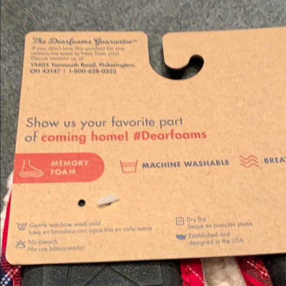 NWT Dearfoams Kid’s Slippers Size 13/1 Lil Bear - Picture 5 of 6